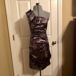 Lavender One Shoulder Party Dress, Size 5
